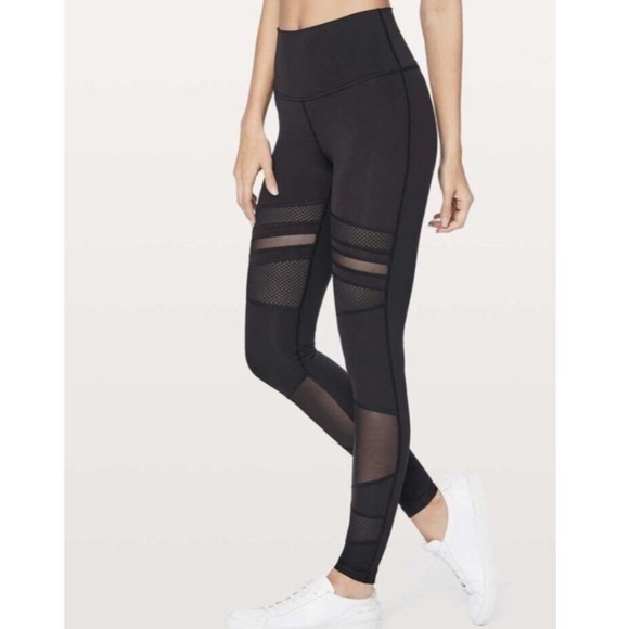 Lululemon mix and mesh leggings - Picture 1 of 1